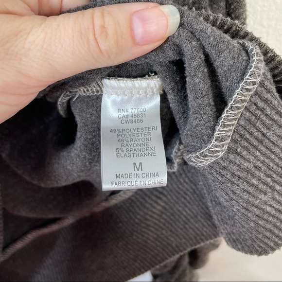 Chaser Shirred Sleeve Sweatshirt Sz Medium - Picture 12 of 15